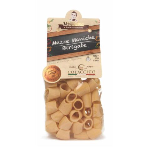 Italian Mezze Maniche Birigate Pasta