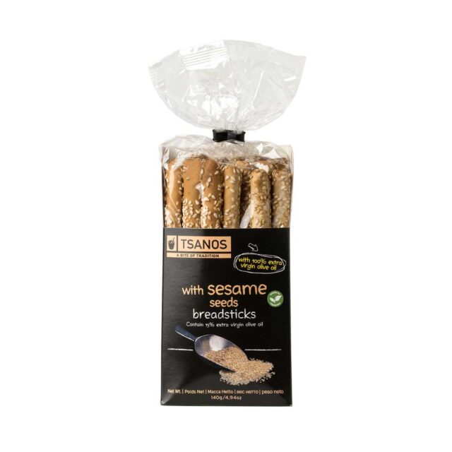 Sesame Seed Breadsticks, Vegan