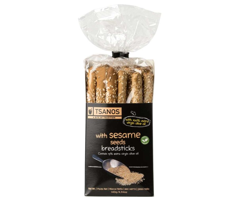 Sesame Seed Breadsticks, Vegan