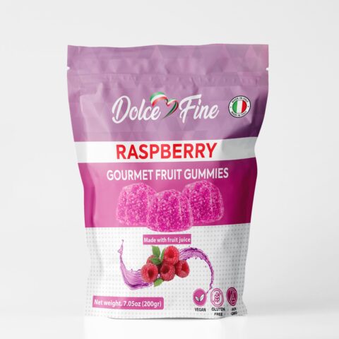 Dolce Fine Gummies Raspberry Front side