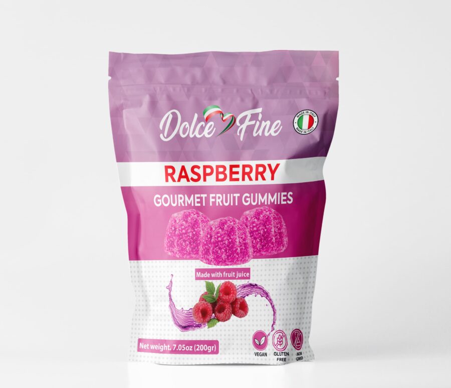 Dolce Fine Gummies Raspberry Front side