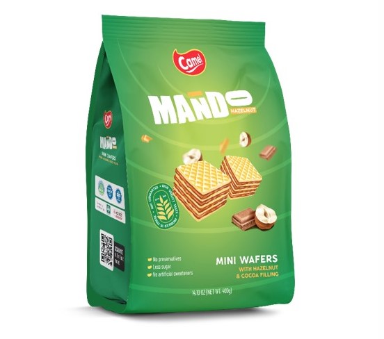 Hazelnut & Chocolate Wafers,400g bag